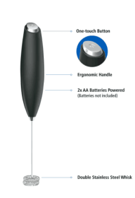Mainstays Milk Frother, Battery-Powered Handheld Milk Frother Wand