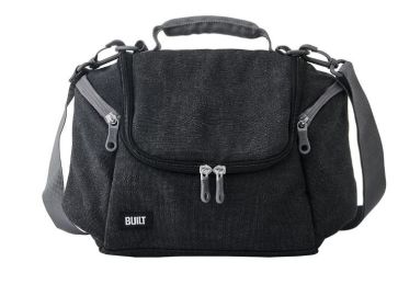 BUILT Oxford All Day Adult Reusable Lunch Bag Black