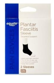 Equate Plantar Fasciitis Sleeves, L/XL, 2 Count