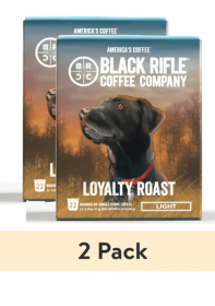 (2 pack) Black Rifle Coffee Company Loyal Spirit Keurig K-Cup Pods, Light Roast, 22 Ct