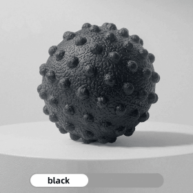 Yoga Body Massager Ball, Manual Yoga Massager Ball For All Over Body Trigger Point Care, Muscle Relaxation (Color: BLACK)