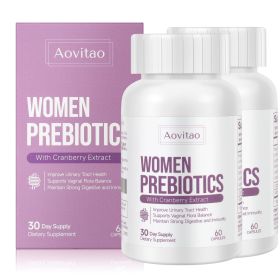 Pre and Probiotics for Women Hormone Balance Pills Female Gut Health Mood Supplement UT Health with Cranberry Extract (size: 60Count* 2Packs)